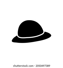 Hat icon vector. head wear illustration sign. reject symbol.