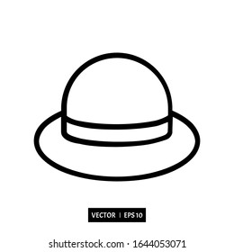 hat icon vector, illustration logo template for many purpose. Isolated on white background.