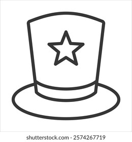 Hat Icon Vector Illustration Outline