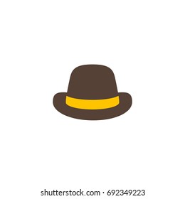 Vector de icono de sombrero aislado