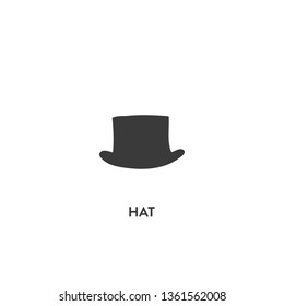 hat icon vector. hat sign on white background. hat icon for web and app
