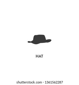 hat icon vector. hat sign on white background. hat icon for web and app