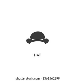 hat icon vector. hat sign on white background. hat icon for web and app