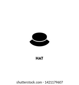 hat icon vector. hat sign on white background. hat icon for web and app