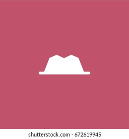 hat icon. vector sign symbol on white background