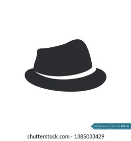 Hat Icon Vector Template Flat Design