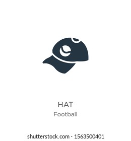 Hat icon vector. Trendy flat hat icon from football collection isolated on white background. Vector illustration can be used for web and mobile graphic design, logo, eps10