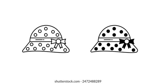 hat icon with white background vector stock illustration