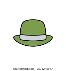 hat icon with white background vector stock illustration