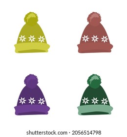 hat icon, winter hat, vector illustration