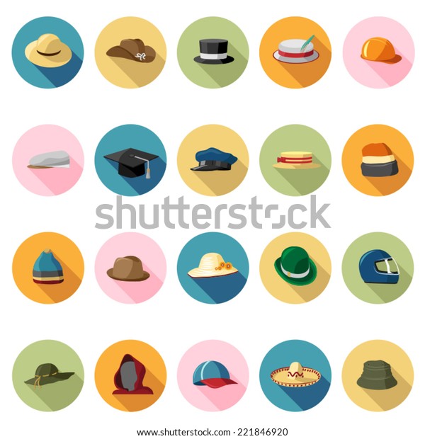 hat flat design