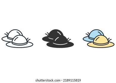 hat icons  symbol vector elements for infographic web