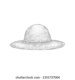 Hat illustration in hand drawn design.