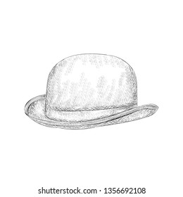 Hat illustration in hand drawn design.