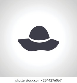 hat isolated icon. sun hat icon.