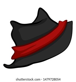 hat isolated illustration on white background