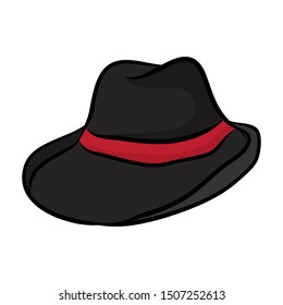 hat isolated illustration on white background