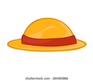 hat isolated illustration on white background