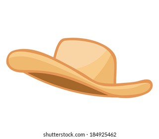 hat isolated illustration on white background