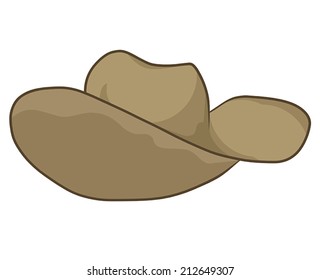 hat isolated illustration on white background
