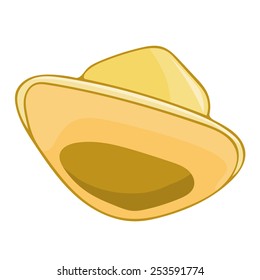 hat isolated illustration on white background