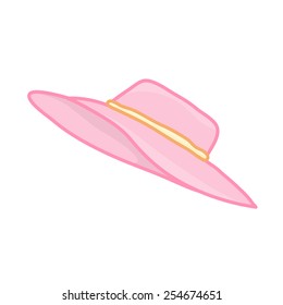 hat isolated illustration on white background
