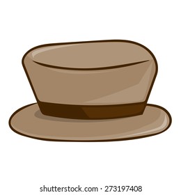 hat isolated illustration on white background