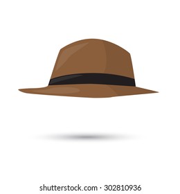 hat isolated illustration on white background