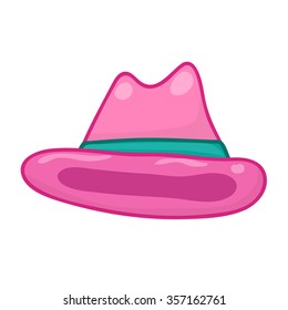 hat isolated illustration on white background