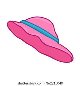 hat isolated illustration on white background