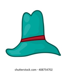 hat isolated illustration on white background