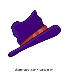 hat isolated illustration on white background