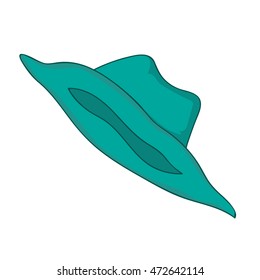 hat isolated illustration on white background