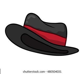 hat isolated illustration on white background