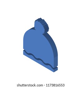 Hat isometric left top view 3D icon