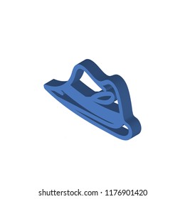 Hat isometric left top view 3D icon