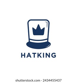 hat king icon magician logo