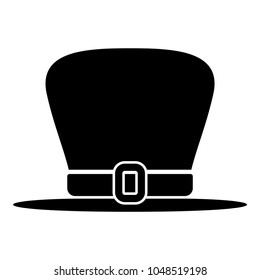 Hat leprechaun icon black color