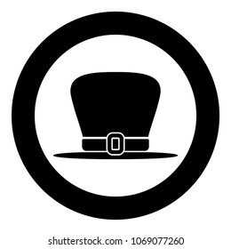 Hat leprechaun icon black color