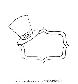 hat of leprechaun with vintage board blank