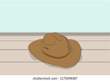 hat lies on the floor vector, hat lies on the floor vector