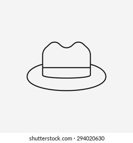 hat line icon