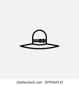 Hat line icon, vector, illustration, logo template. Suitable for many purposes.