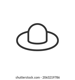 Hat line icon. Web symbol for web and apps. Sign design in outline style. Hat stroke object.