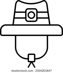 Hat Line vector Icon Design