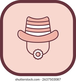 Hat Line vector Icon Design