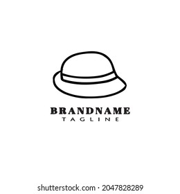 hat logo cartoon icon design template black modern isolated vector