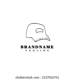 hat logo cartoon icon design template black modern isolated vector