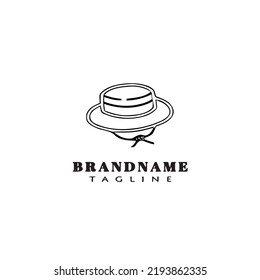 hat logo cartoon icon design template black modern isolated vector