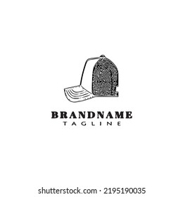 hat logo cartoon icon design template black modern flat vector illustration